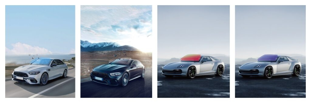 KSB window film Material Co., LTD | Blue and Red exterior Windshield Films & Sunroof Protection: What KSB Brings to window tinting Automotive Market