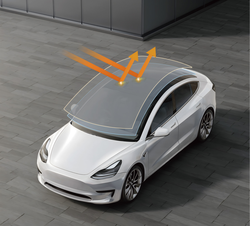 KSB window film Material Co., LTD | Blue and Red exterior Windshield Films & Sunroof Protection: What KSB Brings to window tinting Automotive Market